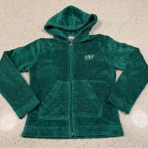 20% off $40+ | VINTAGE Saskatchewan Roughriders Green Minky Zip Hoodie | Size 6